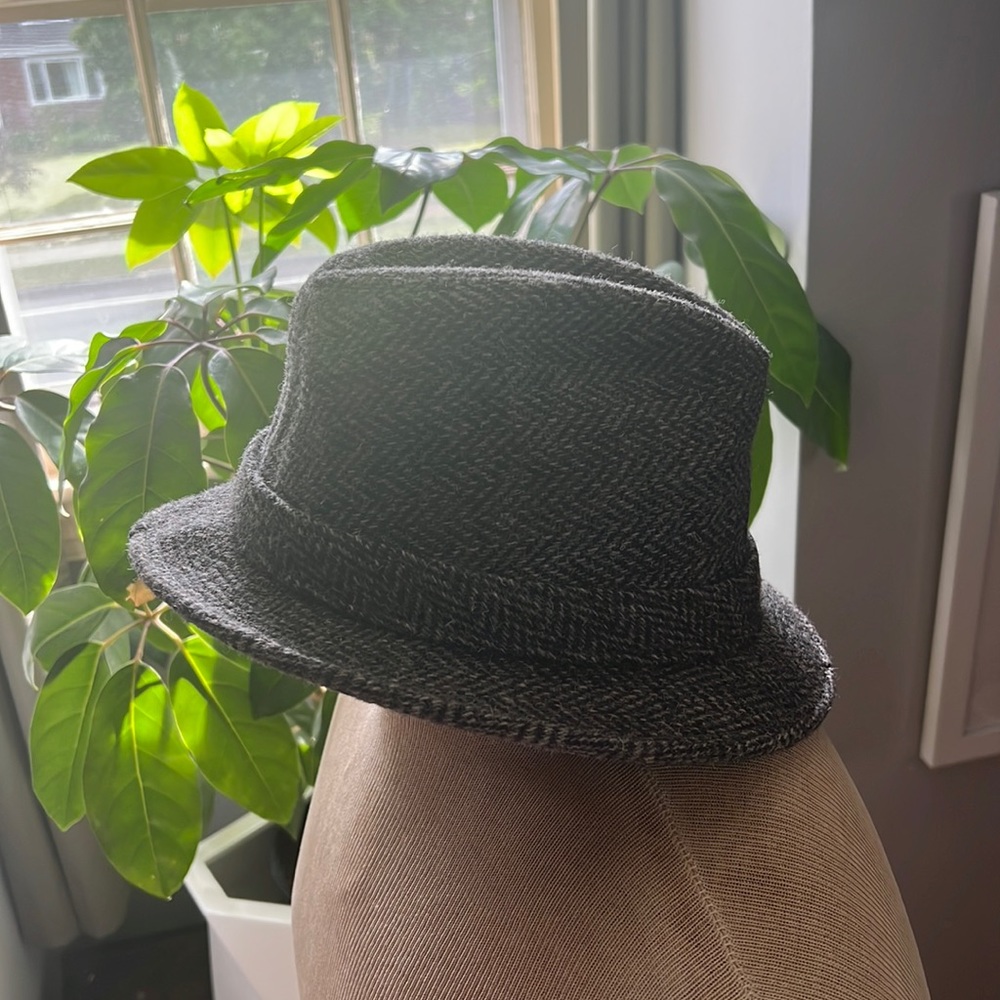 Vintage Dobbs Fifth Avenue wool tweed fedora Size 7 - Picture 4 of 7